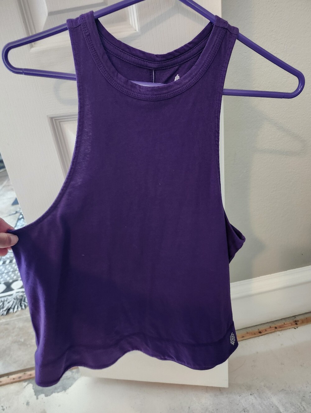 FP Movement by Free People Purple Racerback Crop Tank